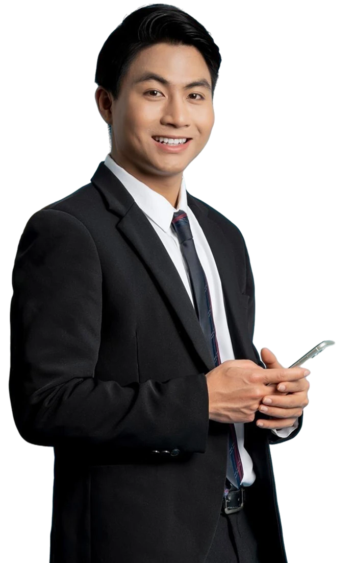 visawang-male-business-suit-tie-phone